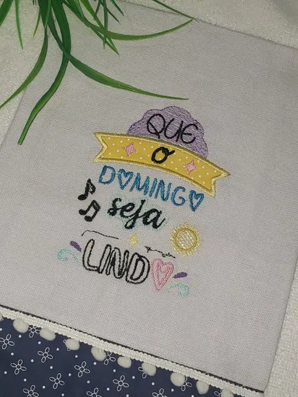 Pano de Prato Frase