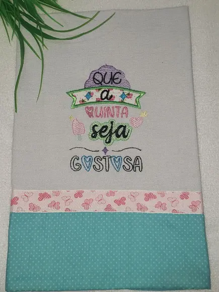 Pano de Prato Frase