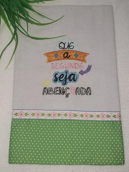 Pano de Prato Frase