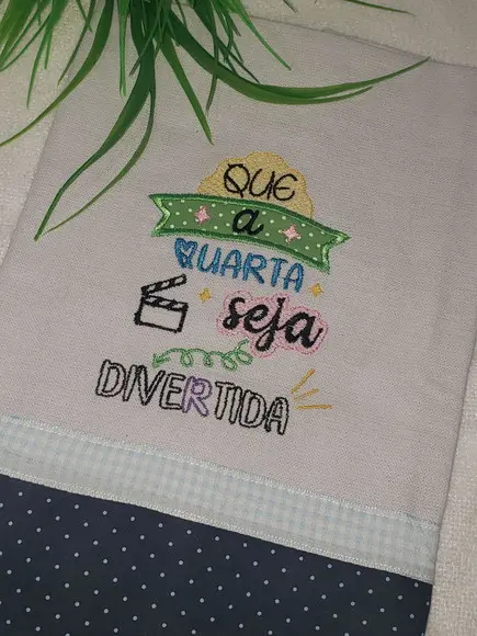 Pano de Prato Frase