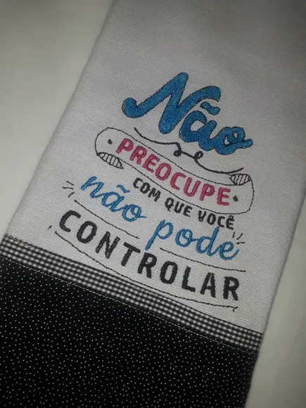 Pano de Prato Frase