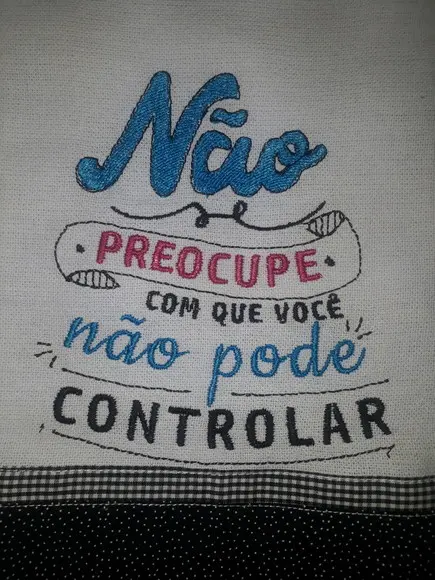 Pano de Prato Frase