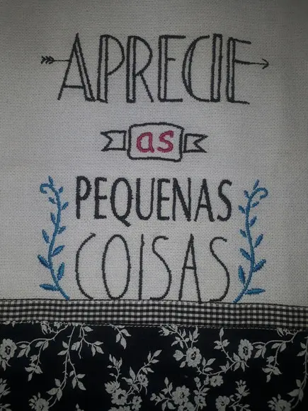 Pano de Prato Frase