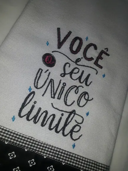 Pano de Prato Frase