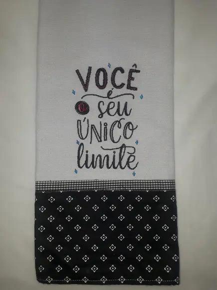 Pano de Prato Frase