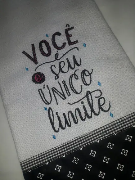 Pano de Prato Frase