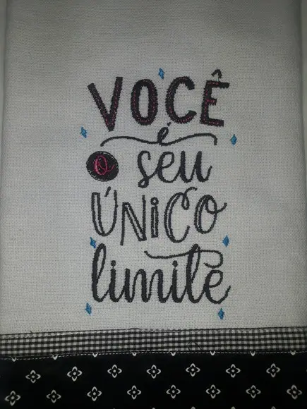 Pano de Prato Frase