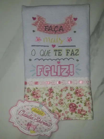 Pano de Prato Frase
