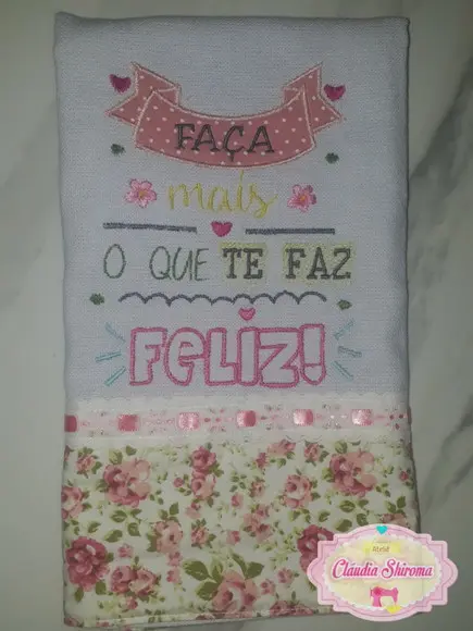 Pano de Prato Frase