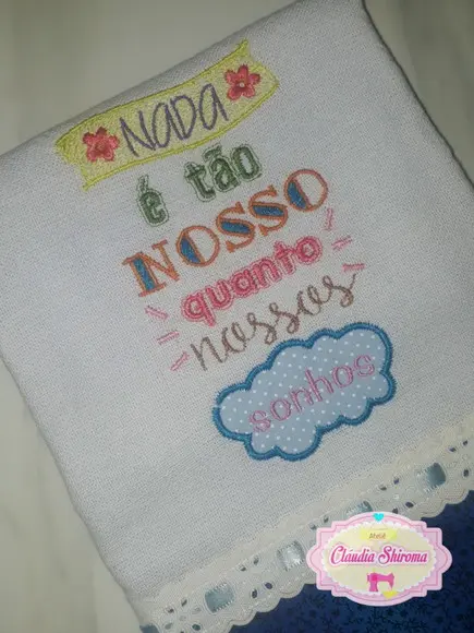 Pano de Prato Frase