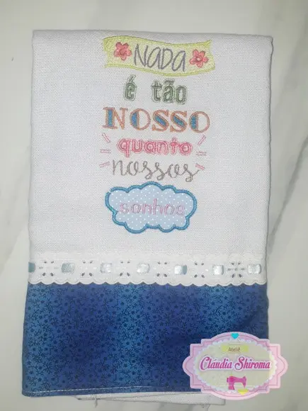 Pano de Prato Frase
