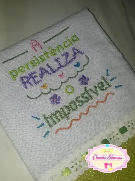 Pano de Prato Frase