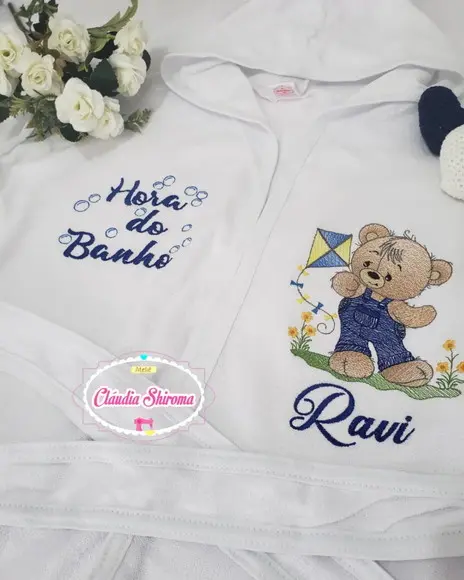 Roupão de Bebê Personalizado