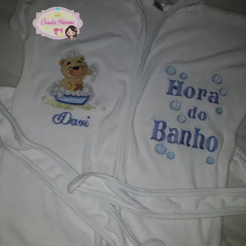 Roupão de Bebê Personalizado