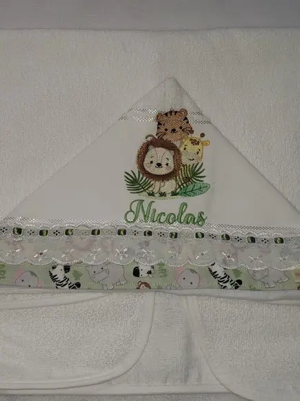 Toalha com Capuz Infantil Personalizada