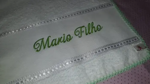 Toalha escolar infantil Personalizada com nome
