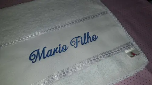 Toalha escolar infantil Personalizada com nome