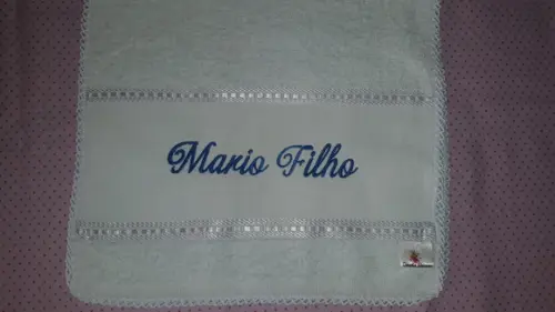 Toalha escolar infantil Personalizada com nome