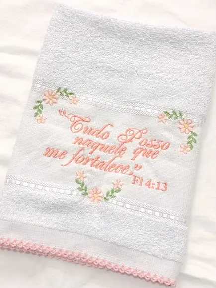 Toalha Lavabo Personalizada