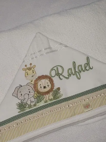 Tolha com Capuz Infantil Personalizada