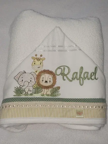 Tolha com Capuz Infantil Personalizada