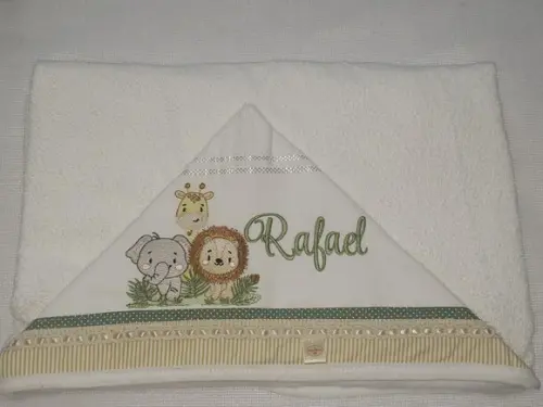 Tolha com Capuz Infantil Personalizada