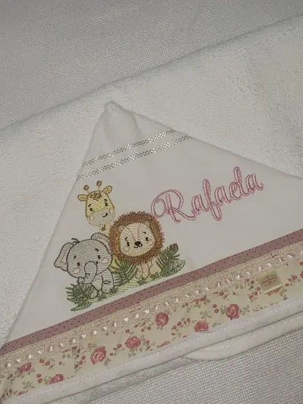 Tolha com Capuz Infantil Personalizada