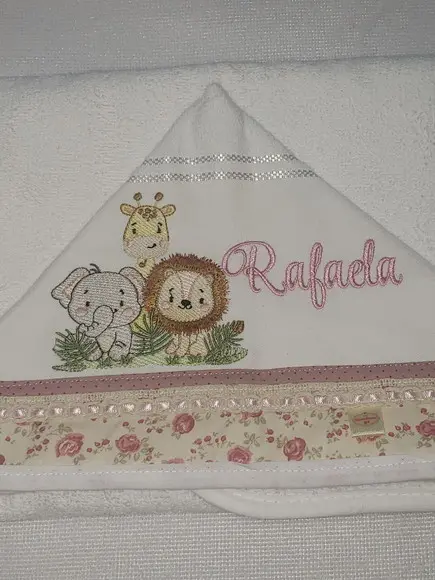 Tolha com Capuz Infantil Personalizada