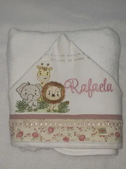 Tolha com Capuz Infantil Personalizada