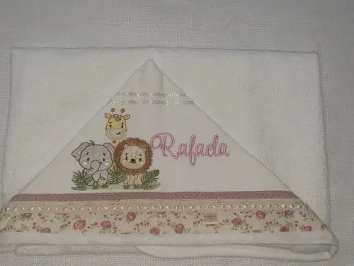 Tolha com Capuz Infantil Personalizada