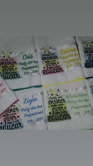 Tolha Personalizada dia dos professores