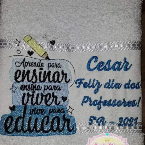 Tolha Personalizada dia dos professores