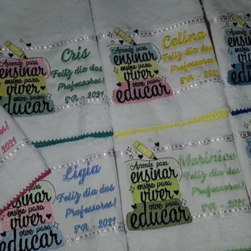 Tolha Personalizada dia dos professores