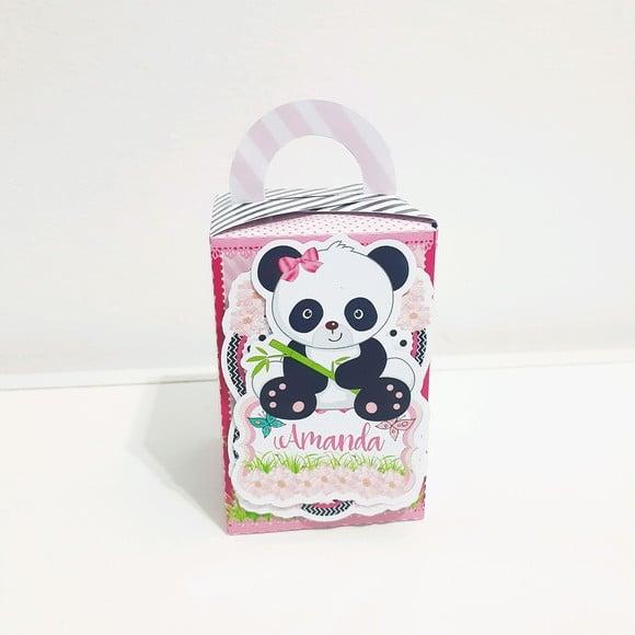 1caixa com Alça- Panda Rosa