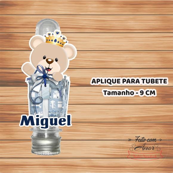 Aplique para Tubete - Ursinho Realeza