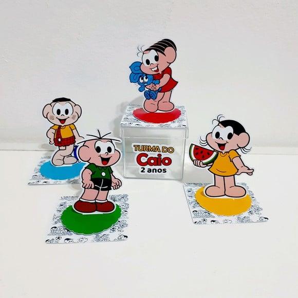 Aplique pra Cx Acrilica - Turma da Monica