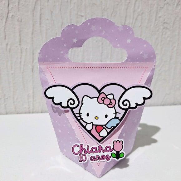 Caixa com Alça - Hello Kitty - Rosa e Lilás Candy