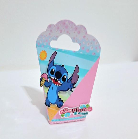 Caixa com Alça - Stitch e Angel