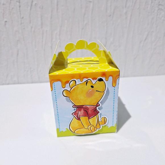 Caixa com Alça - Ursinho Pooh Aquarela