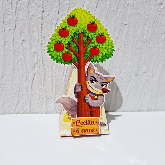 Caixa Cone - Árvore - Chapeuzinho Vermelho