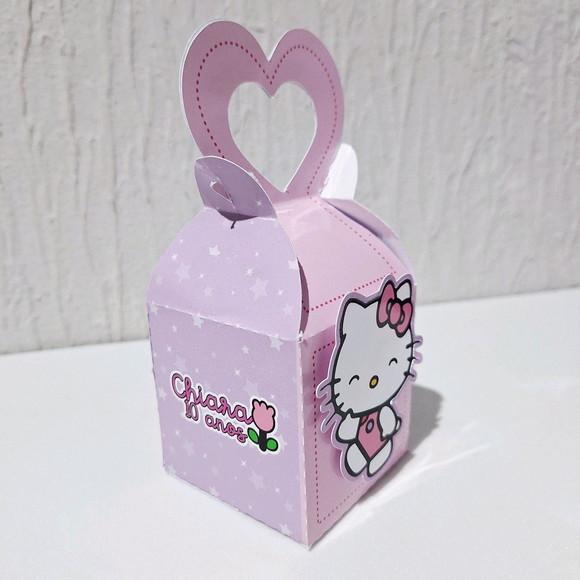 Caixa Coração - Hello Kitty - Rosa e Lilás Candy