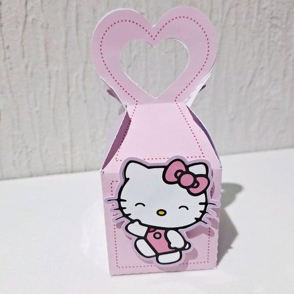 Caixa Coração - Hello Kitty - Rosa e Lilás Candy
