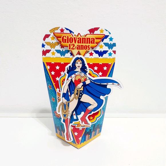 Caixa Coração -mulher Maravilha