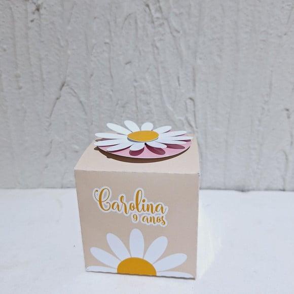 Caixa Cubo - Margaridas