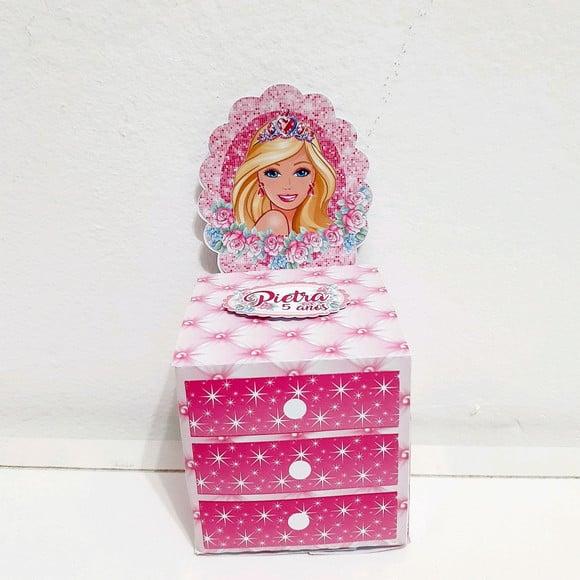 Caixa Cubo (penteadeira)- Barbie