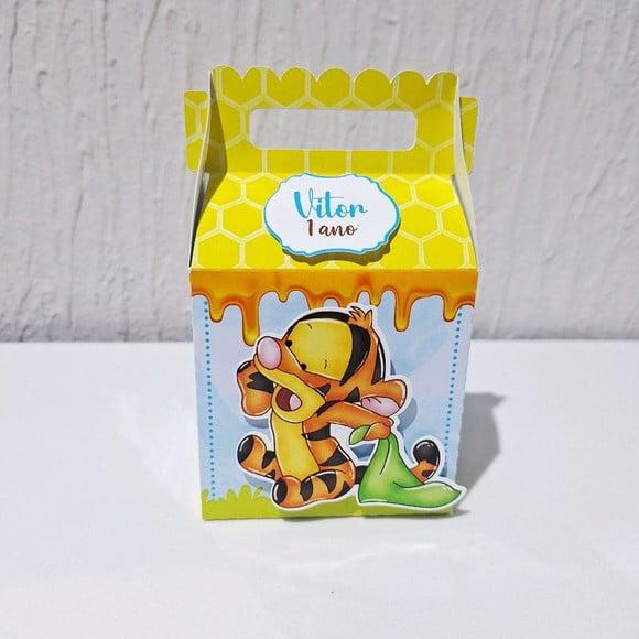 Caixa Maletinha - Ursinho Pooh Aquarela
