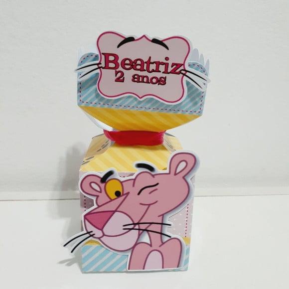 Caixa Meia Bala - Pantera Cor de Rosa