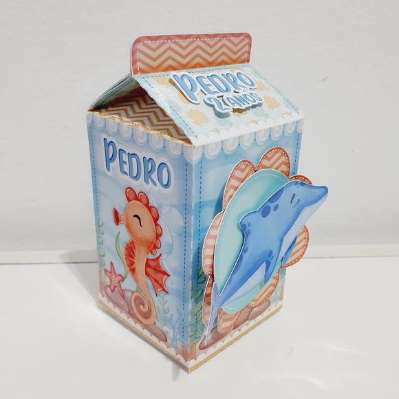 Caixa Milk - Fundo do Mar Aquarela
