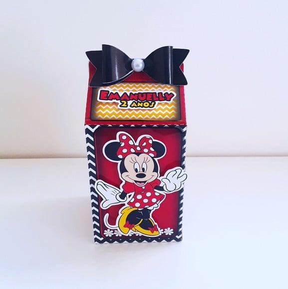 Caixa Milk - Minnie Vermelha