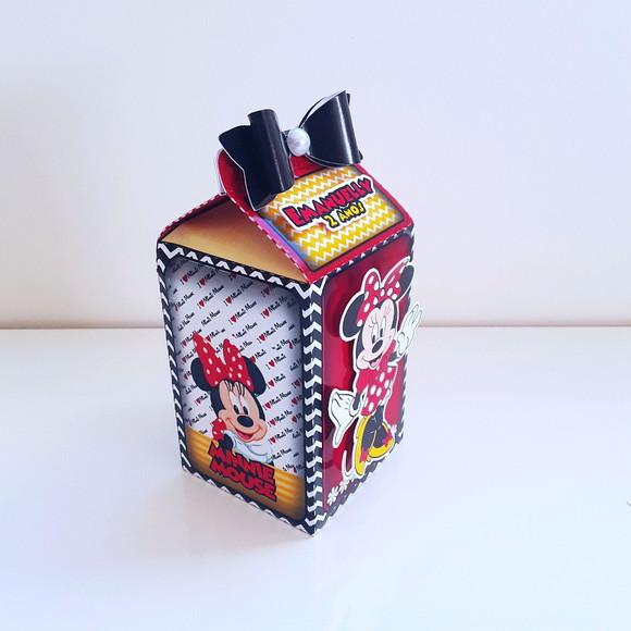 Caixa Milk - Minnie Vermelha